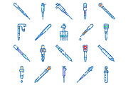 Laboratory pipettes and droppers, an Object Graphic by pikepicture (Thumbnail 2 of 3)
