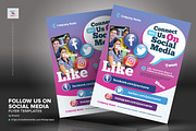 Follow Us on Social Media Flyers, a Flyer Template by kinzi21 (Thumbnail 2 of 4)