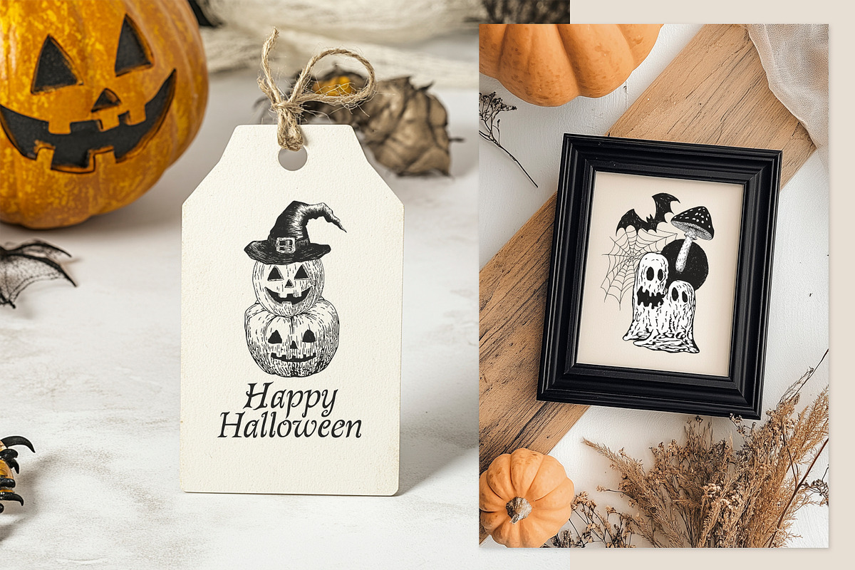 Whimsy Halloween. Vector clipart, an Object Graphic by AnMark (Photo 8 of 11)