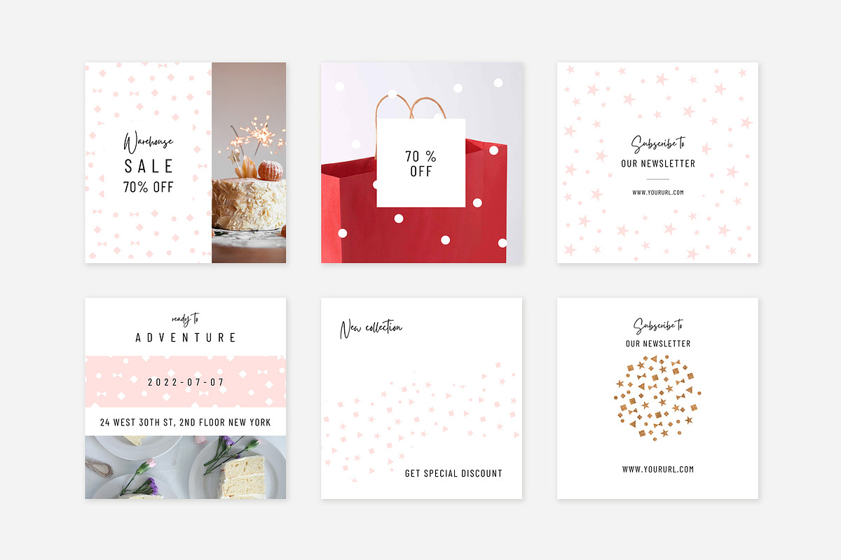 Celebration CANVA Instagram Pack, a Social Media Template by Swiss_cube (Photo 3 of 4)