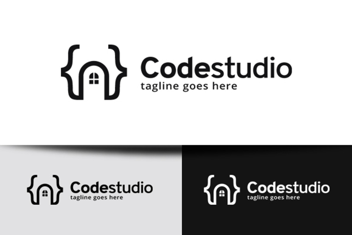 Code Studio Logo Template, a Branding & Logo Template by gunaonedesign