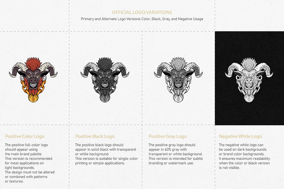 Horned Goat Head Mascot Logo, an Object Illustration by MEANDSTUDIO (Photo 2 of 3)