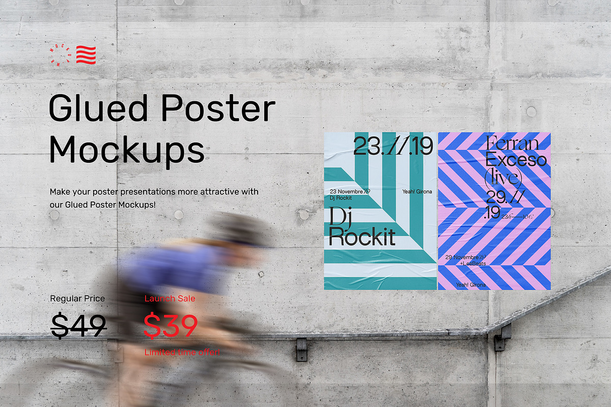 Glued Poster Mockups Scene Generator, an Advertising Mockup by Mr.Mockup™ (Photo 2 of 14)