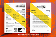 Yellow Line Resume Template, a Resume Template by Fay Zodiac (Thumbnail 3 of 3)