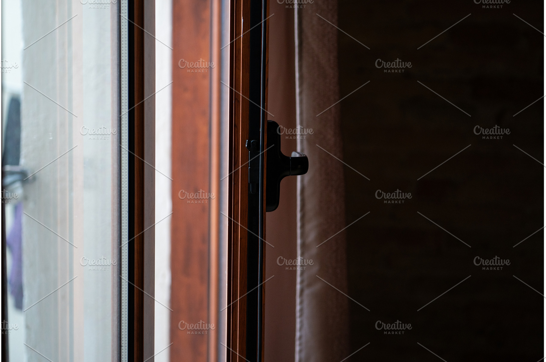 Partially opening a home window on a, an Architecture Photo by volodymyrshtun13795