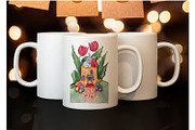 Watercolor spring easter bunny, a Seasonal Illustration by Fresh art by Larysa (Thumbnail 3 of 3)