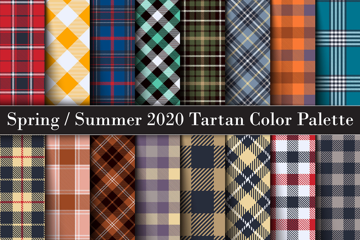 Spring / Summer 2020 Color Tartan, a Pattern Graphic by Vectorchoice (Photo 1 of 7)