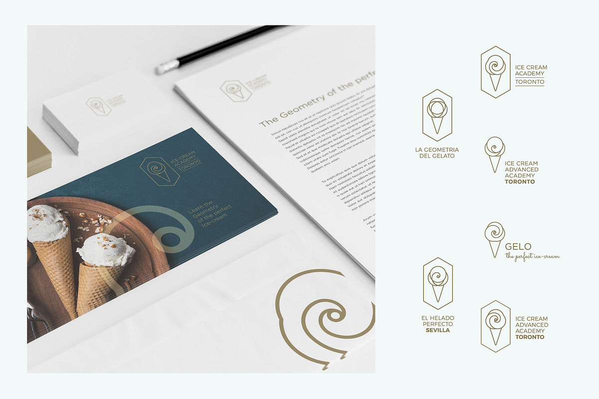 Luxury Ice Cream Kit, a Branding & Logo Template by volume 1 visual design (Photo 8 of 20)