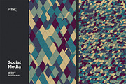 Social Media Vector Backgrounds V 05, a Background Graphic by dvtchk (Thumbnail 8 of 9)