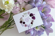 Midnight Botanica - Purple Flowers, a Decorative Illustration by Muse Artist (Thumbnail 10 of 12)