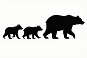 Bear Family Silhouette Bundle, an Illustration by jahid234 (Thumbnail 5 of 9)