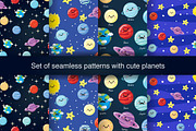 Cute space patterns, a Pattern Graphic by merion_merion (Thumbnail 1 of 3)
