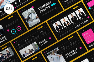 Black Creative Agency Google Slides