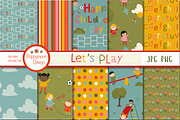 Lets Play paper, a Pattern Graphic by Poppymoondesign (Thumbnail 1 of 2)