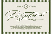 Prystoria Script, a Script Font by Get Studio (Thumbnail 1 of 10)