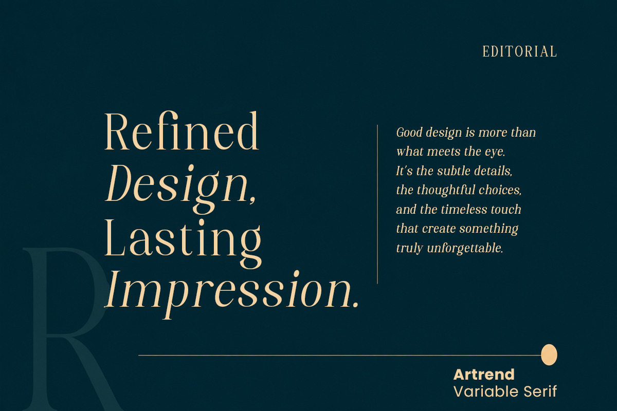 Artrend, a Serif Font by Propertype (Photo 7 of 15)