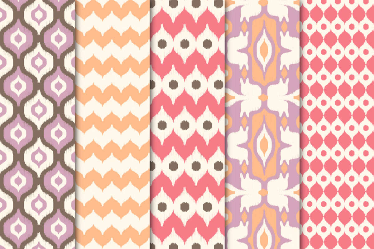Digital Paper Ikat preview 2
