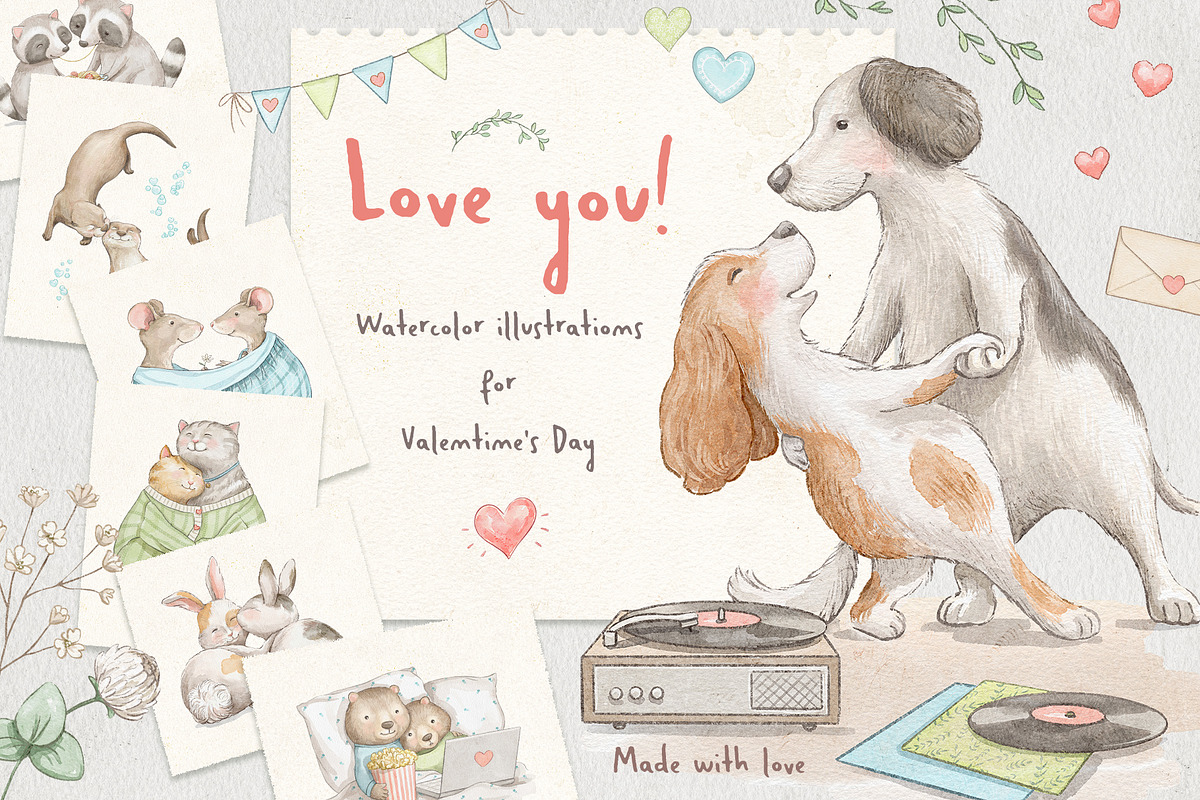 Love you, an Animal Illustration by Mimomy (Photo 1 of 12)