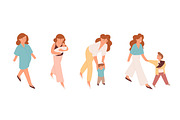 Motherhood and growing up set, a Person Illustration by Good Studio (Thumbnail 1 of 3)
