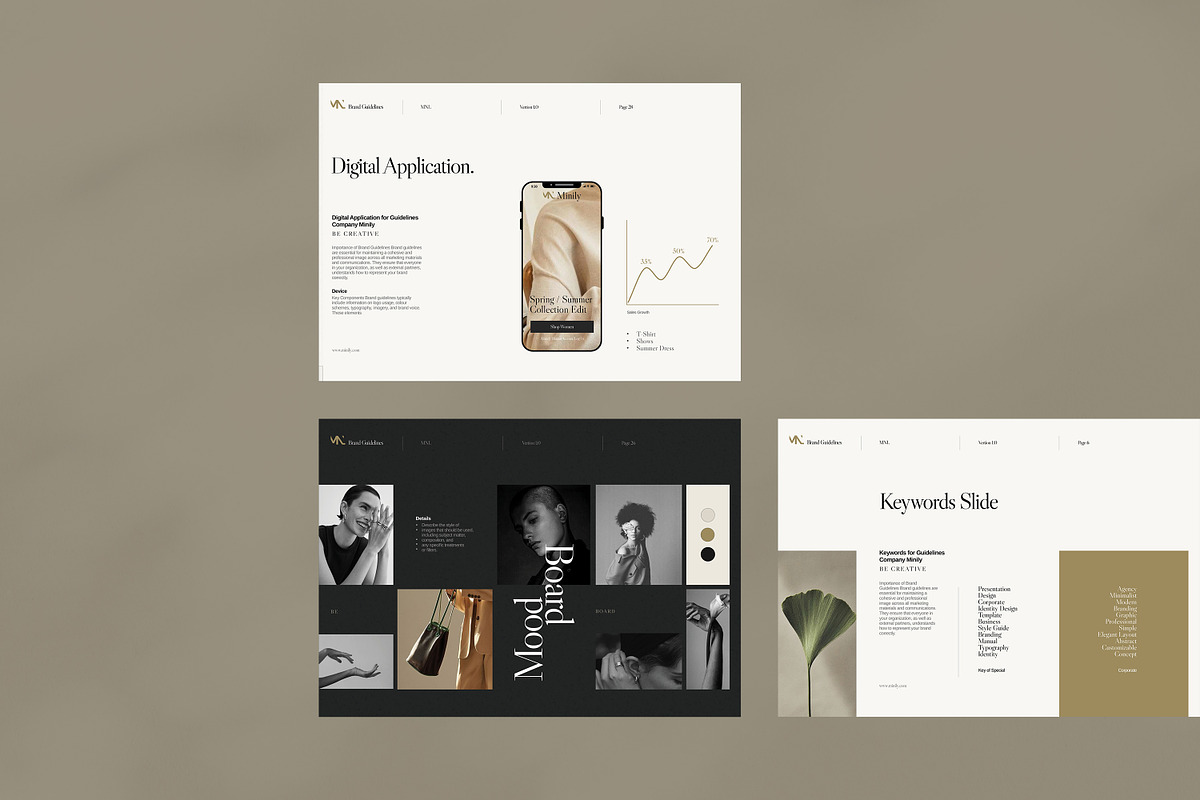 Canva | Figma Brand Guideline, a Brochure Template by Minily (Photo 9 of 10)