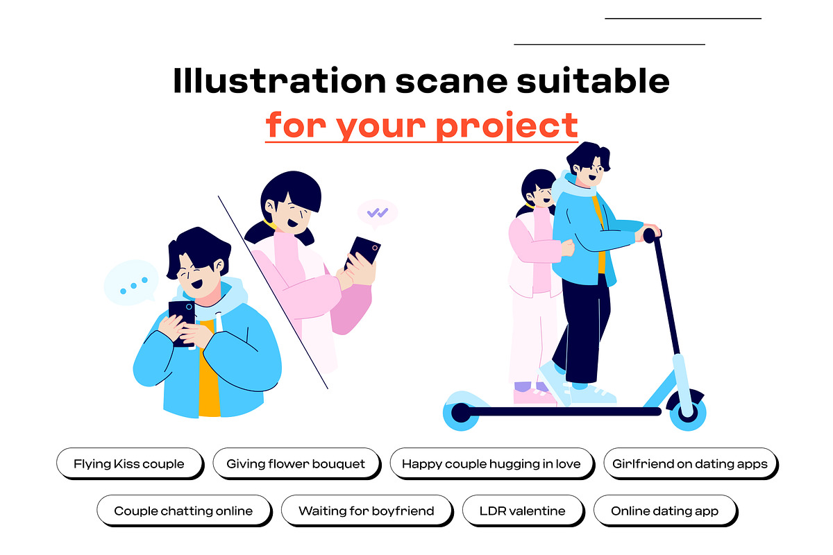 Valentine Illustration Pack, an Illustration by orenjidesign (Photo 3 of 8)