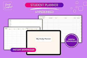 Digital Student Planner | Beige, a Templates & Theme by Design Composer