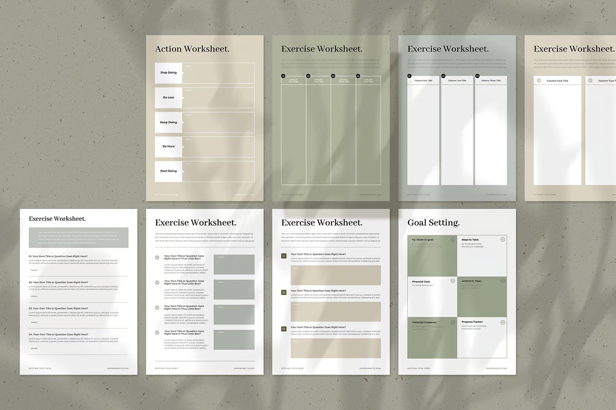 Workbook Creator Templates for Coach, a Stationery Template by ThePhoton (Photo 11 of 11)