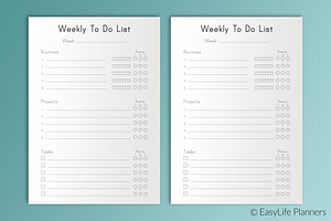 Weekly TO DO List A5 Printable