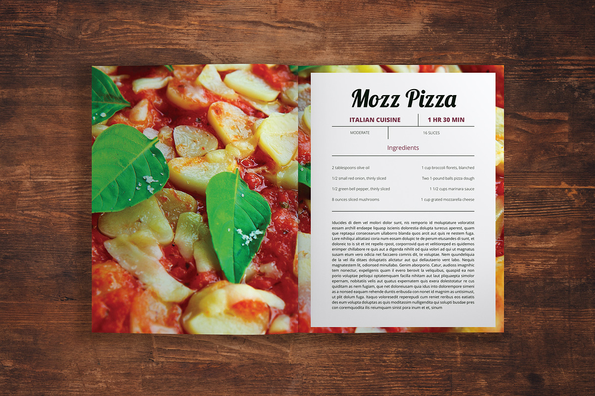Modeno - A Modern Cookbook Template, a Brochure Template by Prixel Creative (Photo 9 of 18)