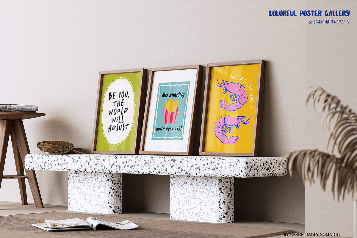Colorful Posters-Fun Quotes Gallery, a Graphic by Essentially Nomadic (Photo 4 of 12)