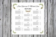 Wedding Seating Chart Template, a Stationery Template by retrographix (Thumbnail 2 of 2)