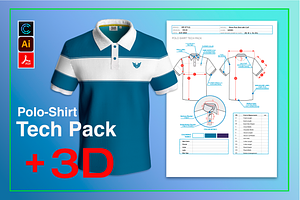 Polo Shirt Tech Pack And 3D.