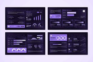 Modern AI Dashboard Infographic, a Technology Illustration by twinstd