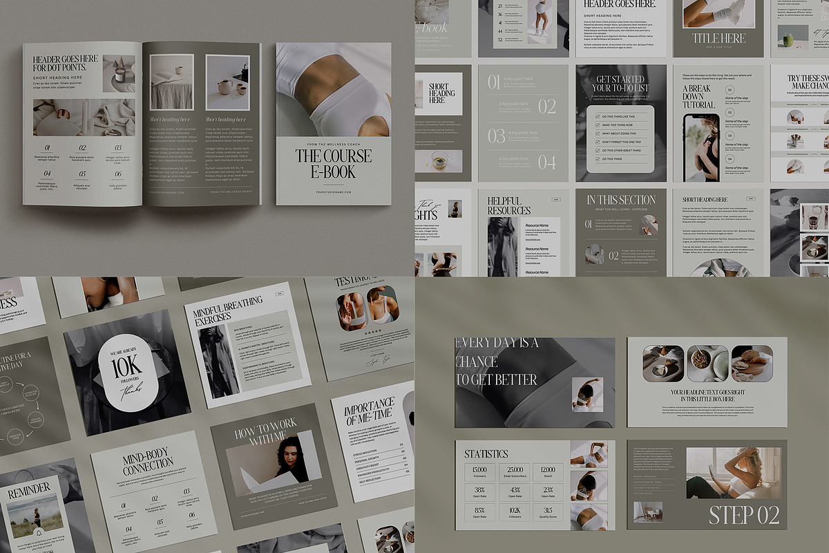 Wellness Coach Bundle Template, a Marketing Template by Amaré Creative (Photo 5 of 9)