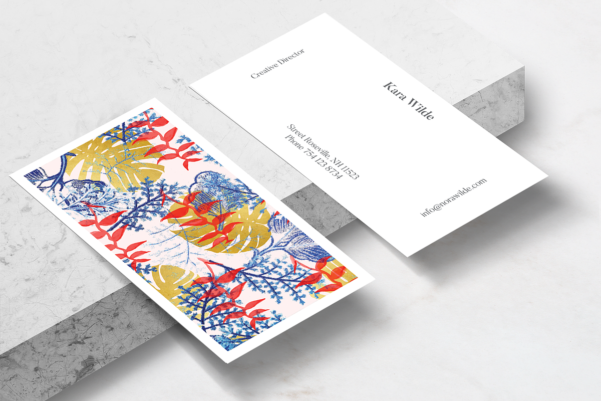 Budding Romance Business Card, a Business Card Template by Human-made. Made to feel. (Photo 1 of 2)