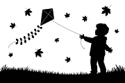 Kids Flying Kite Laser Cut Bundle, an Object Graphic by balal (Thumbnail 4 of 11)
