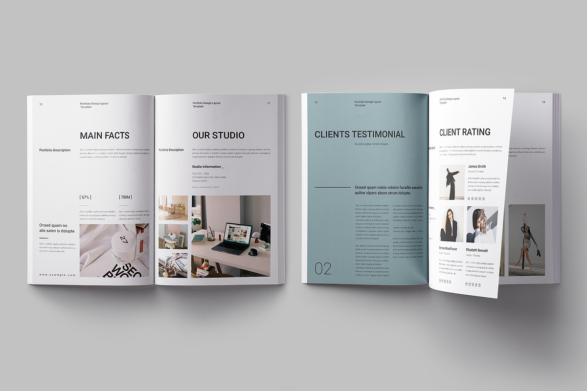 Design Portfolio and Resume Template, a Brochure Template by ElvinPrint (Photo 5 of 9)