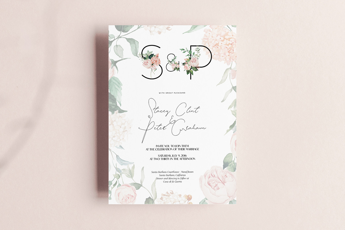 Clair & Blush - Summer Floral Set, an Illustration by studioequinox (Photo 10 of 14)