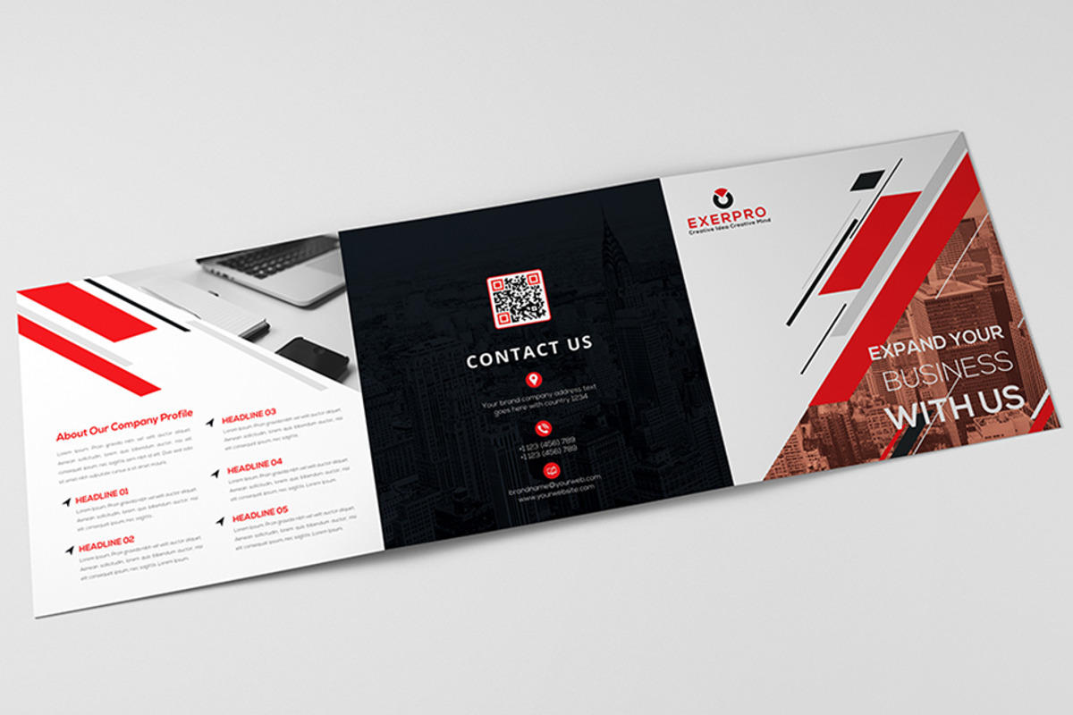 Square Trifold Brochure - 01, a Brochure Template by Shapnochura Design Studio (Photo 2 of 12)
