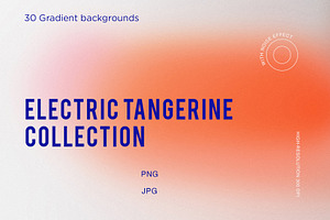 30 Electric Tangerine Gradients