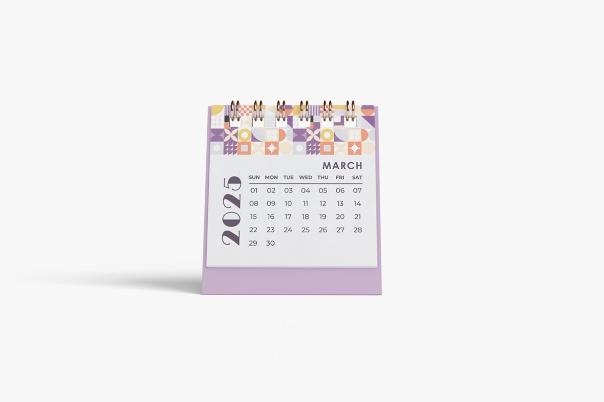 Desk Calendar Photoshop Mockup, a Books & Magazine Mockup by Graphic Deal (Photo 5 of 8)