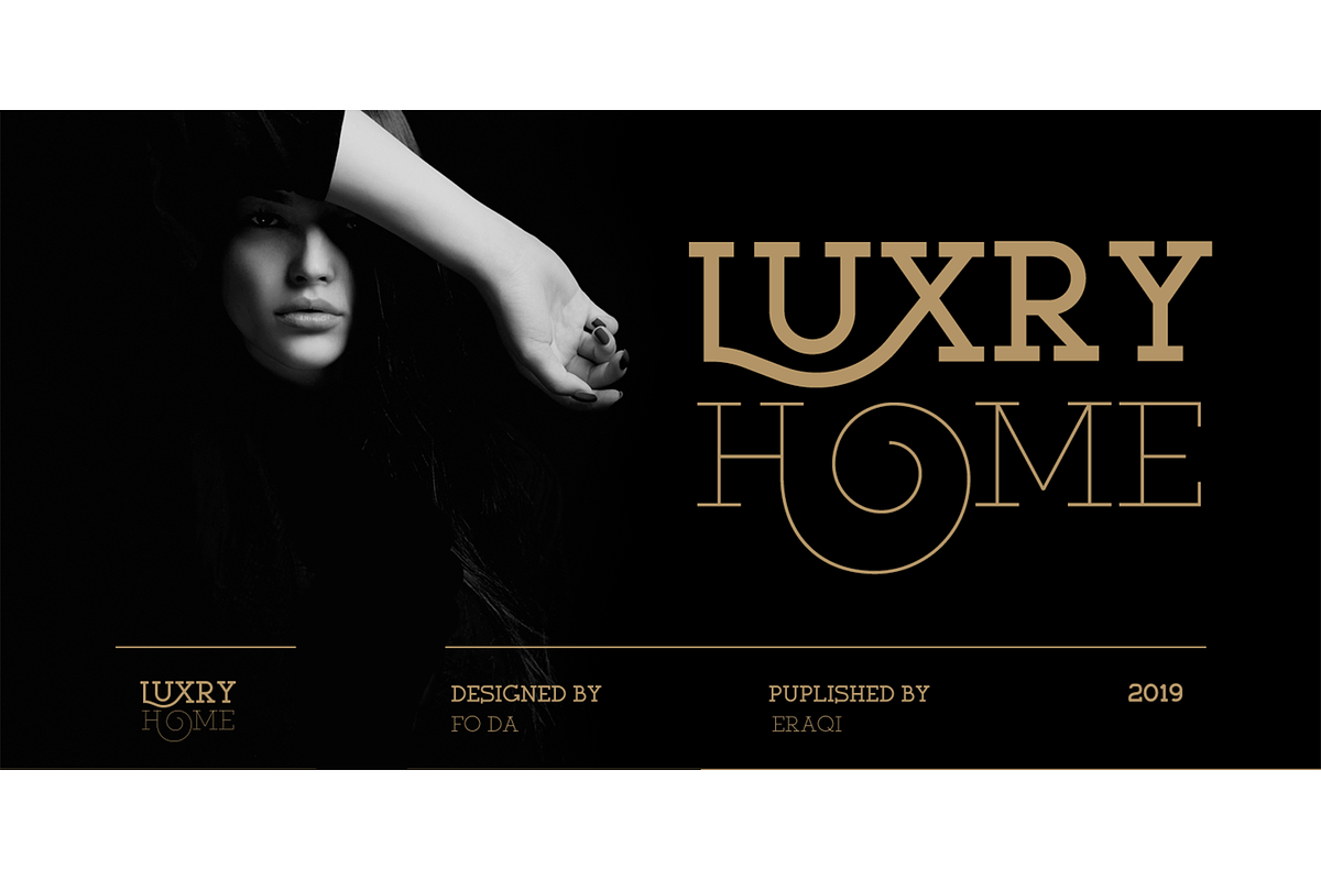 Luxury Home Font, a Font by Foda Foundry (Photo 1 of 8)