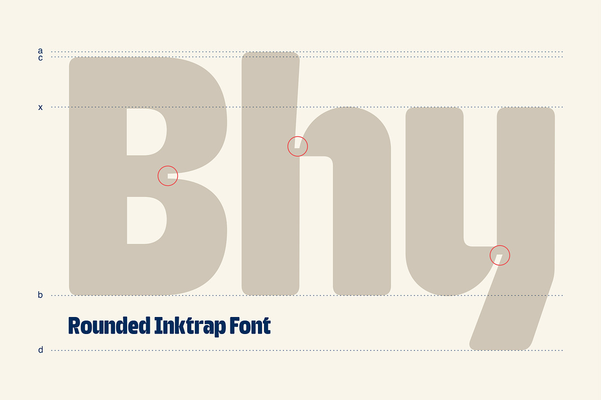 Quarty - Rounded Inktrap Font, a Sans Serif Font by Graptail (Photo 2 of 16)