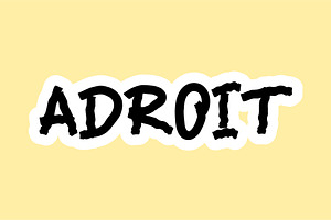 Adroit - Handwritten Font