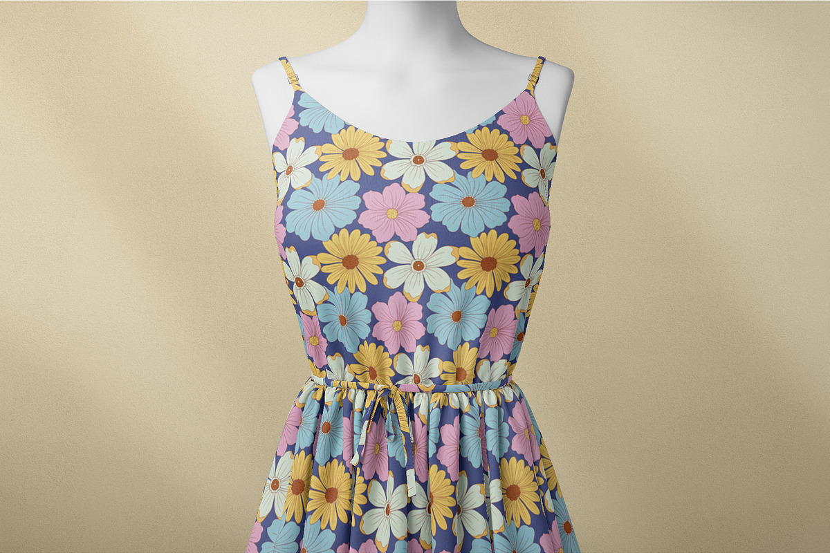 Wild Retro Floral Seamless Patterns, a Pattern Graphic by Tiger and Flower (Photo 18 of 20)