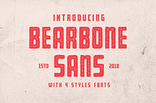 Bearbone Sans (8 Fonts Total!)