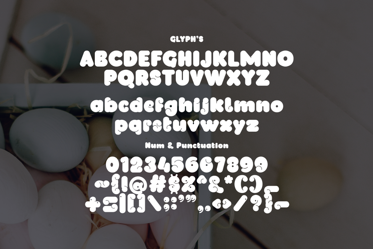 Shanber - easter edition font, a Sans Serif Font by Monoletter Studio (Photo 3 of 3)