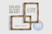 Isolated Old Frames Mockups, a Product Mockup by Dorado Stock (Thumbnail 1 of 7)