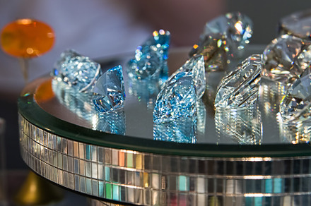 Different gems in beautiful faceting