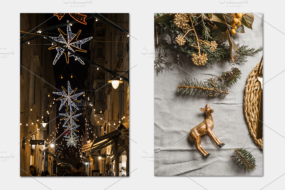 Christmas photo bundle - Beige tones, a Marketing Template by JAY MID IMAGE (Photo 3 of 15)